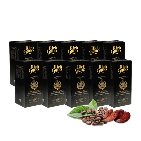 Rich Gano Reishi Mushroom Coffee – (10 Boxes of 30