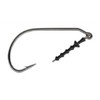 Mustad Impact Keeper Hook, 28º Wide Gap, Straight 4/0, Black