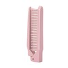 Pink Foldable Hair Comb - Compact Travel Brush for Purses