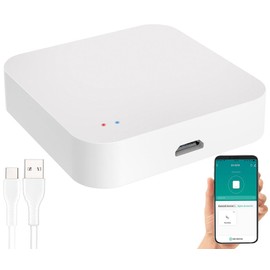 Luminea Home Control WiFi Gateway: WLAN-Gateway für ZigBee- und Bluetooth-kompatible ELESION-Geräte (Gerät über WLAN steuern, Bluetooth, ZigBee Gateway App, Bewässerungscomputer)