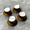 FLEOR 2T2V Speed Control Knobs Set Amber Plastic Top Hat