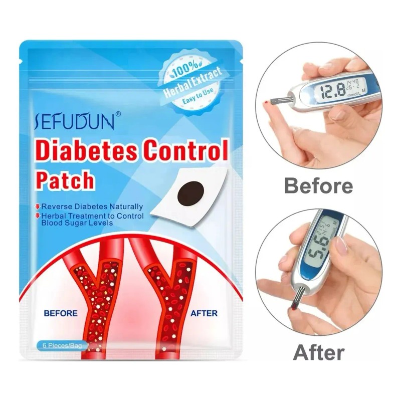 Parches 100% Naturales Apoyo Control Glucosa En La Sangre