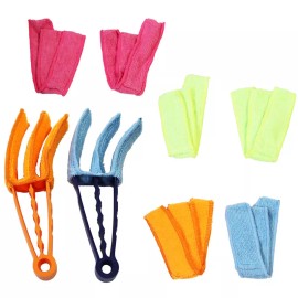 HayWHNKN 2PCS Microfiber Venetian Blind Cleaner Window Conditioner Duster Brush 8 sleeves