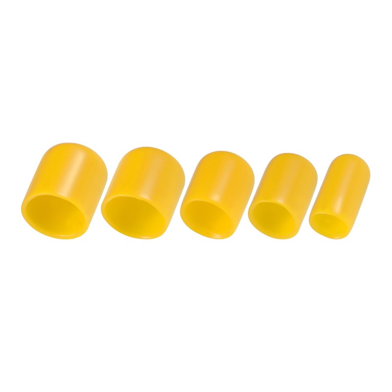 QUARKZMAN Pack of 100 Rubber End Caps 6/9/12/16/19 mm Rubber