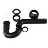 Westbrass D401-PF-12 Decorative Styrene P-Trap, Oil Rubbed Bronze
