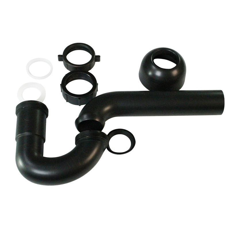 Westbrass D401-PF-12 Decorative Styrene P-Trap, Oil Rubbed Bronze