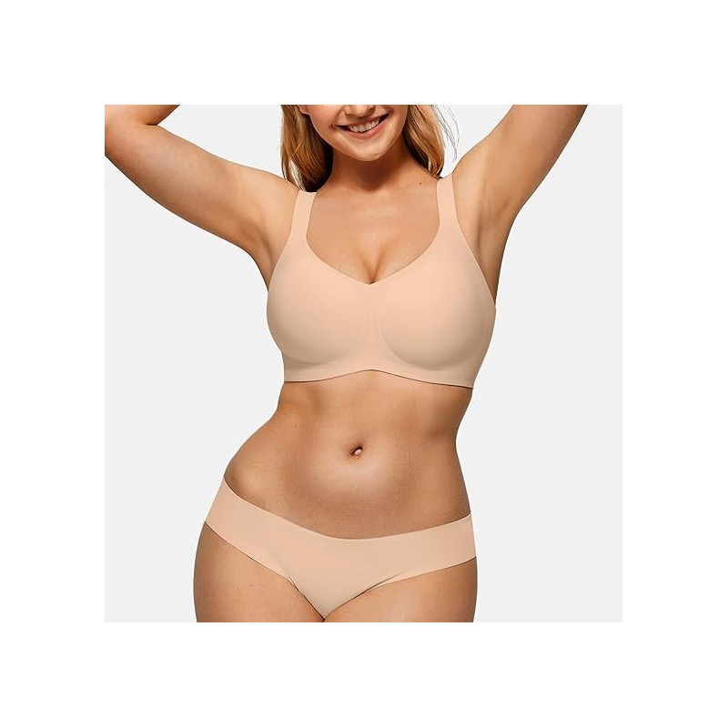 Wireless Bras for Women No Underwire Full Coverage Push Up