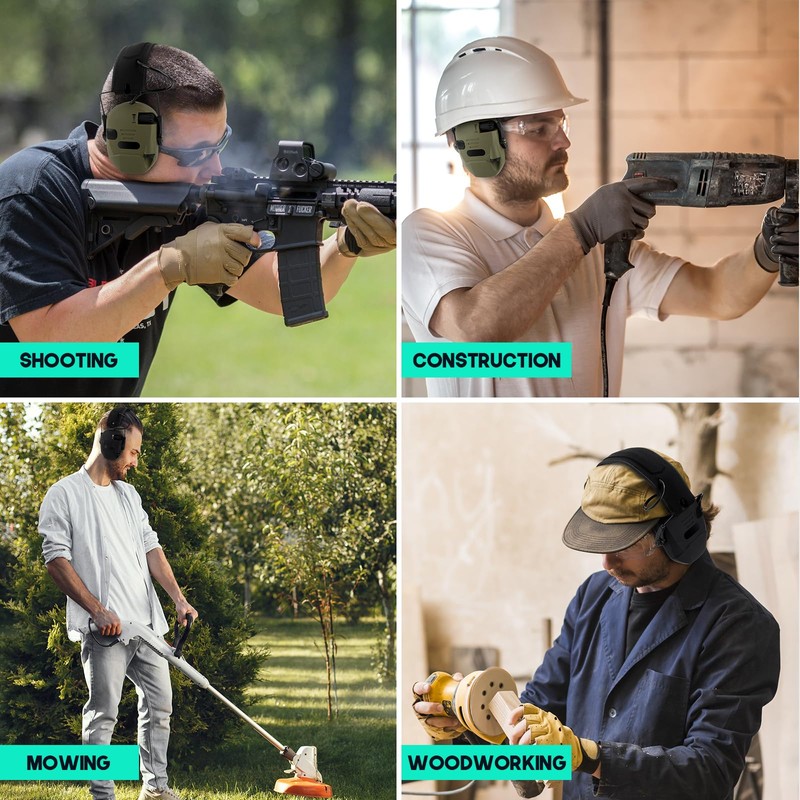 TicEaik NRR 30dB Orejeras contra Ruido, Lightweight Shooting Hunting Range