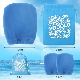 AuraFusion Sandentferner Strand – 2 Stück, Sand removal gloves for children and adults, beach holiday essentials, summer beach accessories for women and families