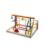 PENN-PLAX Bird Life Wooden Playpen – Perfect for Sun Conures,