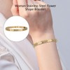Brazalete de moda para mujer, brazalete de acero inoxidable con