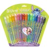Stitch 16 Piece Glitter Pen Body Art Set, Glittery and