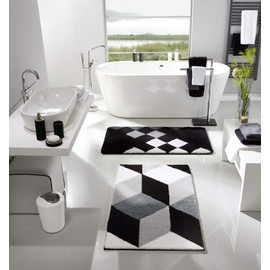 Kleine Wolke Pur Shiny Contemporary Stoneware Soap Dispenser (7.09''t X 1.97''w, Black)