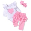 fioukiay Newborn Baby Girl Valentine Clothes Baby Girls Valentine's Day