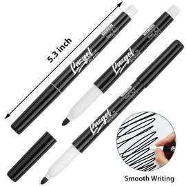 LAZGOL Dry Erase Markers Bulk, 60 Pack Black Low Odor Whiteboard Markers, Fine Point Dry Erase Markers Perfect for Writing on Dry Erase Whiteboard Mirror Glass for School Office Home
