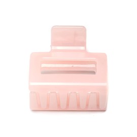 QinGoo Small Pink Square Hair Clip Beautiful Women's Hair Clip Headpiece Elegant Hair Accessory 1 Piece (5.2 cm x 4.8 cm, Pink)