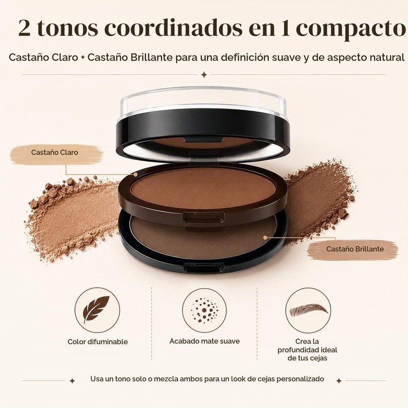 Stamp de cejas doble color waterproof – Kit #02 Light