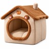 Foldable Pet House for Indoor Resting - Removable Washable Cat