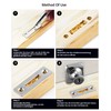 QWORK Pack of 2 Glass Cabinet Lock for Glass Doors,