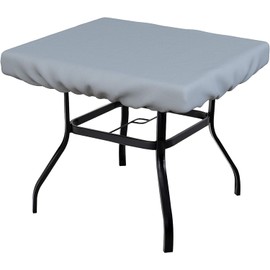Covers & All Square Table Top Cover, 18 Oz Heavy Duty Waterproof UV & Weather Resistant Patio Table Cover, Outdoor Table Cover for Patio Outdoor Furniture & Coffee Table (6" H x 42" D x 42" W), Grey