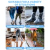 Frstem 50 Pairs Transparent Rain Shoe Covers, Disposable Anti-Slip Waterproof