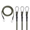 MOODKEY 4pcs Bungee Cords with Hooks, Superior Latex Short UV-Resistant