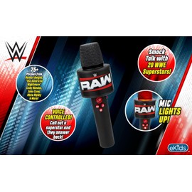 eKids WWE Smack Talk microfono giocattolo con musica integrata ed effetti sonori, per gli appassionati di WWE Toys