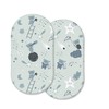100% Cotton 2 Pcs Moses Basket Fitted Sheets - Breathable,
