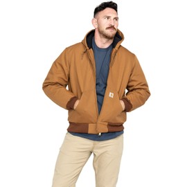 CarharttmensLoose Fit Firm Duck Insulated Flannel-Lined Active Jacket (Big & Tall)Gravel2X-Large/Tall