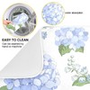 Blue Hydrangea Flowers Dish Drying Mat Super Absorbent Drying Mat