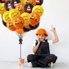 POPOYU 15Pcs Digger Balloons,Construction Party Latex Balloons,12 inch Black Yellow