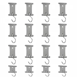 16 Pcs S-Shaped Camping Hooks for RV Awning & Outdoor Gear – Hanging Clips for Caravan, Tent and Travel Organization