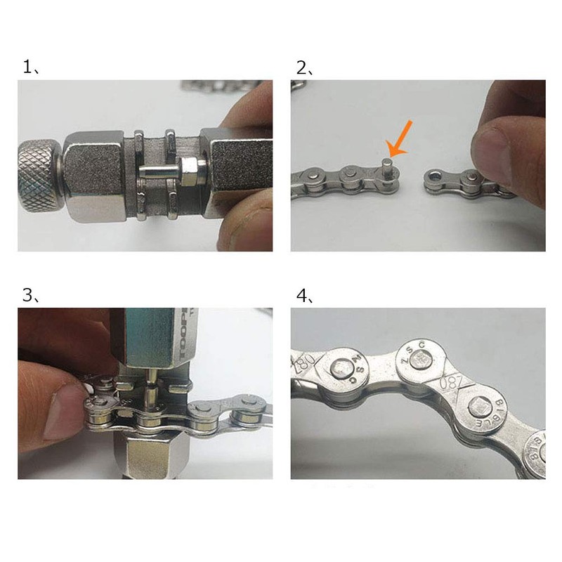 Wolfride Bicycle Chain, Speed Chain, 116 Links, Compatible with 6/7/8
