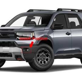 Fit For Honda New Passport 2025 2026 Front Fog Light Lamp Cover Trims (Carbon Fiber Black)