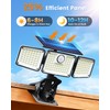 1500LM Clip On Solar Lights Outdoor, Motion Sensor Outdoor Lights