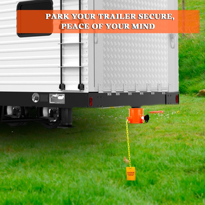 OPL5 5th Wheel King Pin Lock,Anti Theft Secure Trailer Kingpin
