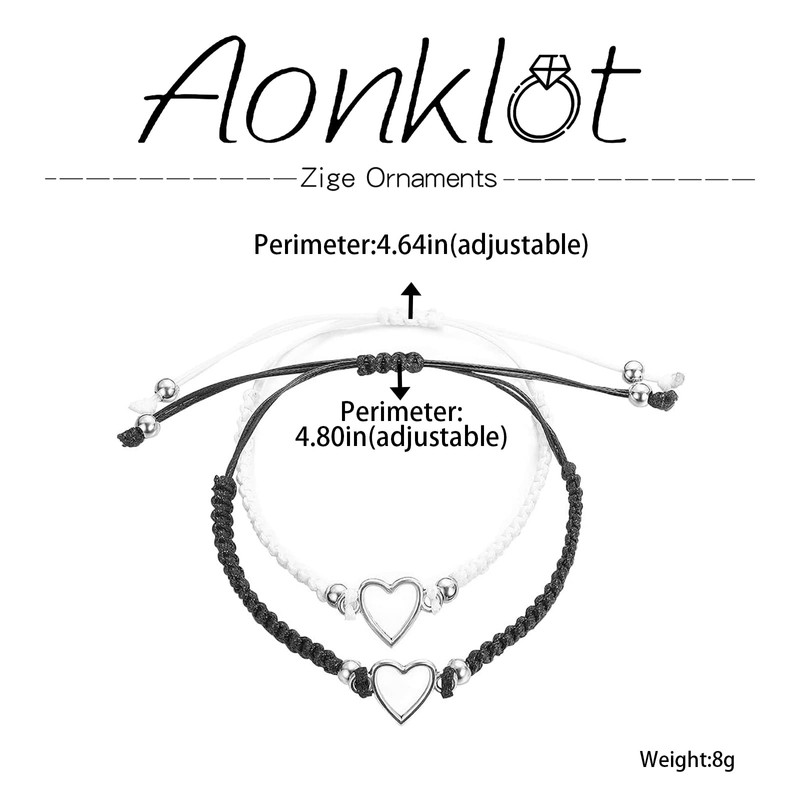 Matching Bracelets for Couples Heart Couples Bracelets for Him and