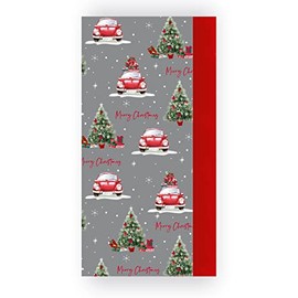 Christmas 8 Sheets Decorative Tissue Paper for Gift Wrapping & Crafts Xmas Themed, Trees and Cars