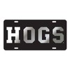 Arkansas Razorbacks Black Mirrored HOGS Tag