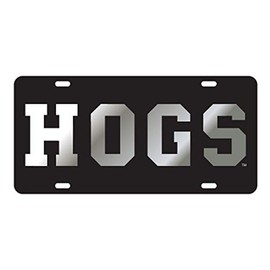 Arkansas Razorbacks Black Mirrored HOGS Tag