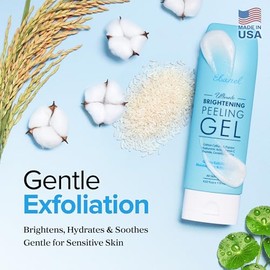Ebanel Exfoliante Facial Exfoliante Gel Peeling con Aloe, Miel, Péptidos, 4.12 oz (4.1 fl oz)