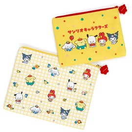 Sanrio 490512 Sanrio Characters Sanrio Retro Room Design Series Pouch Set Character 9.8 x 0.3 x 7.5 inches (25 x 0.8 x 19 cm)