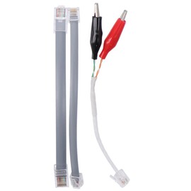 SHUATI RJ11 / RJ12 / RJ45 Plug Plastic Premium Replacement Cables Leads with Alligator Clips Wire Identification and Tracing