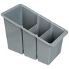 Delfinware Plastic Cutlery Box, Grey, 19 x 10.5 x 13