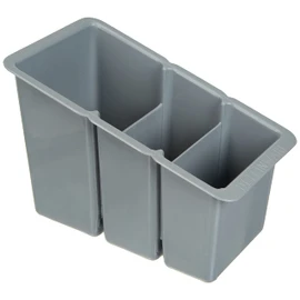 Delfinware Plastic Cutlery Box, Grey, 19 x 10.5 x 13 cm