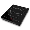 portable induction cooktop.120°F~465°F Crystal Glass Surface Countertop Electric Cooktop1800W. Automatic heat