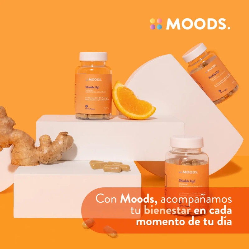 Moods | Multivitamínico Natural - Adaptógeno Melena de León y