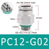 10-Pack PC4-M5 304 Stainless Steel Pneumatic Quick Connect Fittings