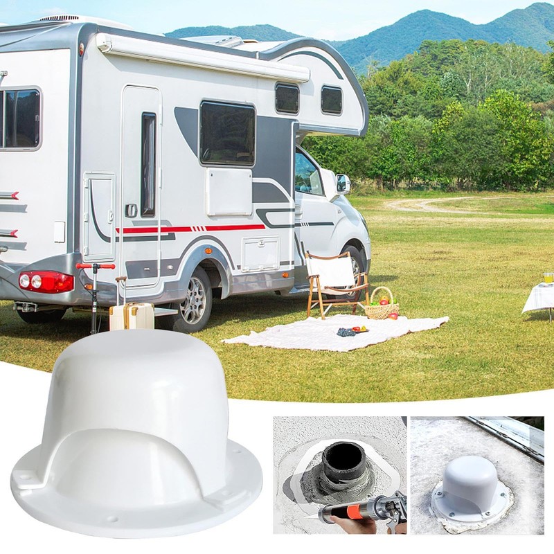 RV Roof Vent Cap,RV Roof Sewer Vent Cap - White