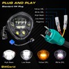 BWCarid 7 Inch LED Motorcycle Headlight DOT Approved With DRL
